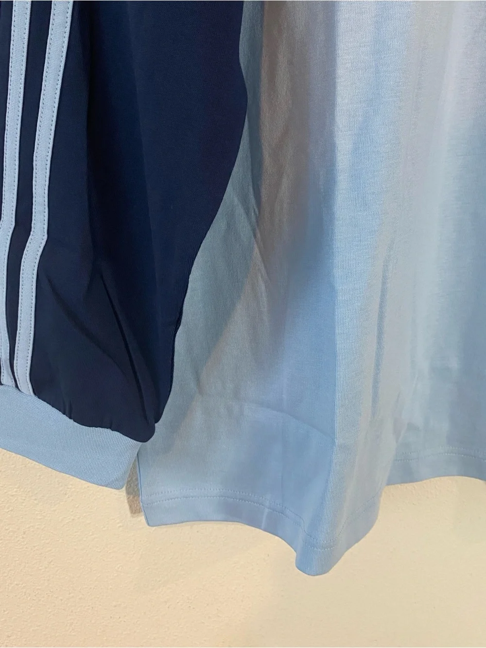 Adidas X Oasis Originals Tour 3-Stripes Long Sleeve T-shirt Blue KT3427 - Large